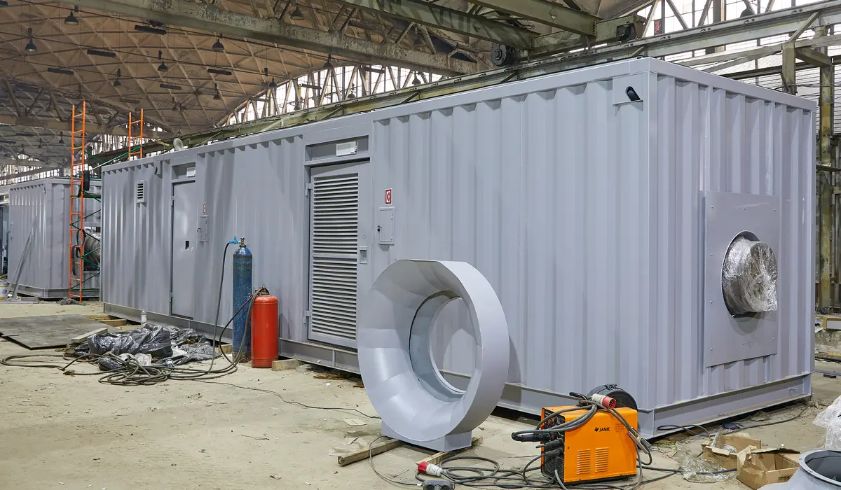 Контейнер для газотурбинных и газопоршневых электростанций