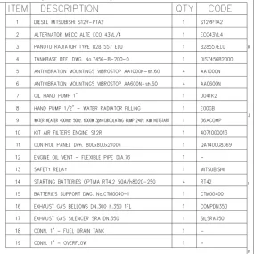 Чертеж высоковольтной ДЭС 10,5 кВ мощностью 1120 кВт – фото 4 из 4