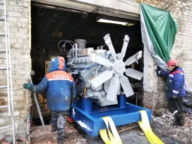 Монтаж ТЭ.1000 на фундамент – фото 5 из 15