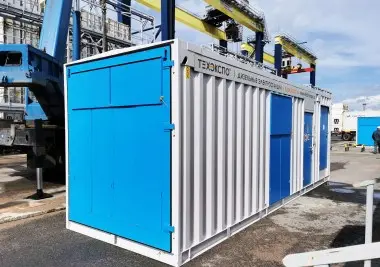 Два контейнера для ДГУ 800 кВт для контейнерного терминала (КТСП) в Петербурге – фото 1 из 10
