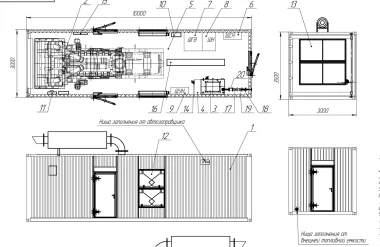 Контейнер в составе электростанции для ФГБУ Главрыбвод в Карелии – фото 7 из 10