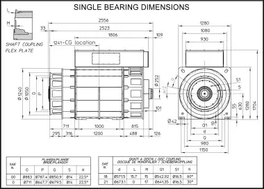  Высоковольтный альтернатор 6,3-6,6 кВ: ECO49MV 4 A, pitch 5/6 (2620 - 6108 кВА) – фото 11 из 14