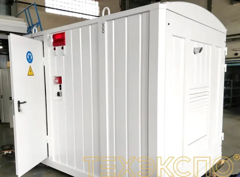 ДЭС 80 кВт в контейнере для школы в деревне Большая Пустомержа в Ленинградской области